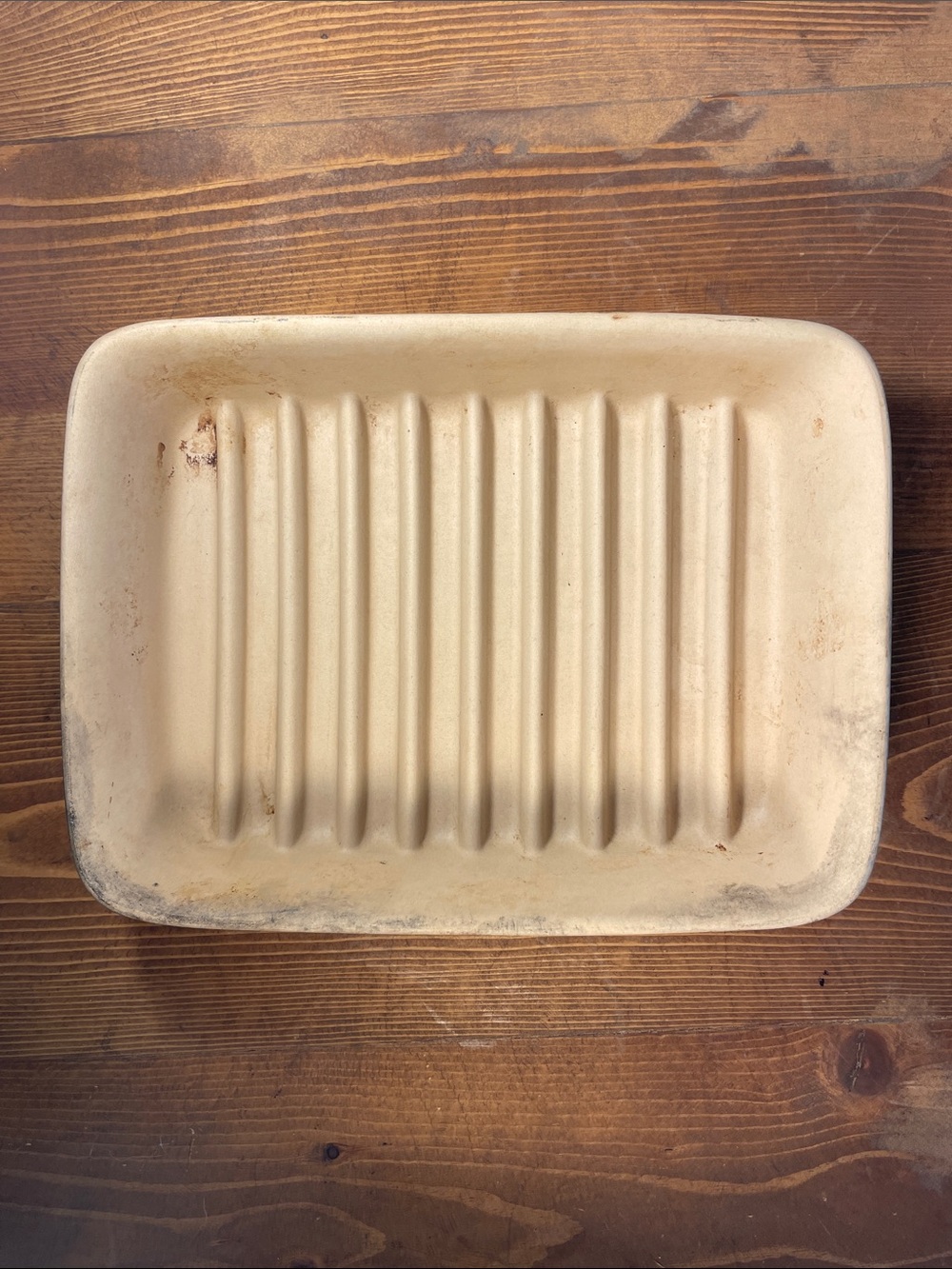 The Pampered Chef Ceramic Rectangular stoneware for roasts, chicken, bacon #2